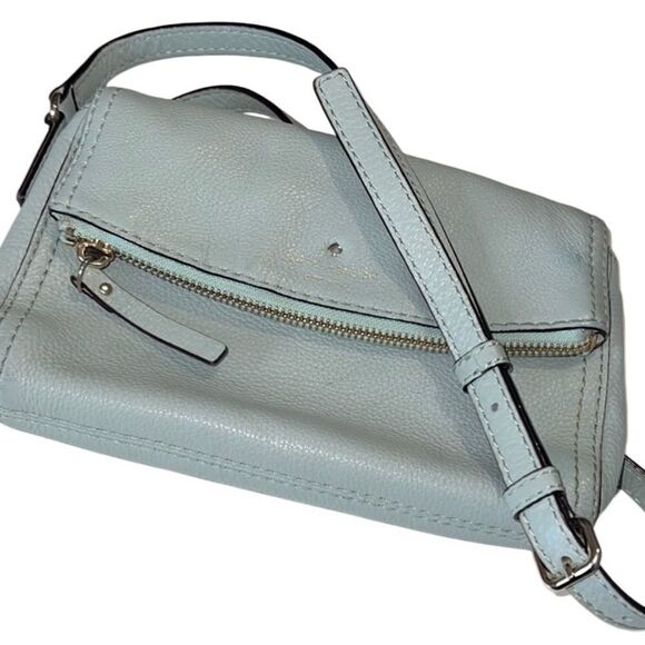 Kate Spade Cobble Hill Carson Light Blue Leather Crossbody Bag - Picture 1 of 12